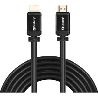 Sandberg HDMI 2.0 19M-19M, 3m, 3 m, HDMI Typ A (Standard), HDMI Typ A (Standard), Schwarz