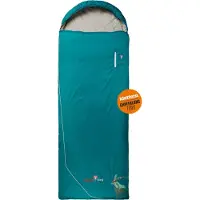 Gruezi-bag Schlafsack Grüezi Biopod Wolle Goas Comfort Rechts Dark Petrol
