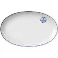 Royal Copenhagen L 23,5 cm - Porcelaen - Hvid/blå