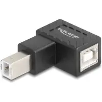 DeLOCK 67204, USB Type-B, USB Type-B, Schwarz