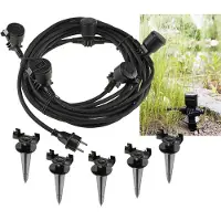 Chilitec Gartensteckdose für Außen, IP44, 5-fach