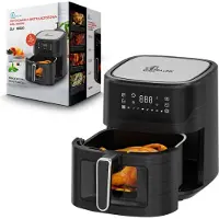 Extralink Air Fryer 6,5 L Heißluftfritteuse 1800 W mit Sichtfenster und LED-Touchdisplay