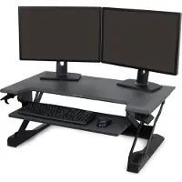 Ergotron Sitz-Steh-Schreibtisch WorkFit-TL, für 1 Monitor bis 30", höhenverstellbar, B 950 x T 640 mm, schwarz