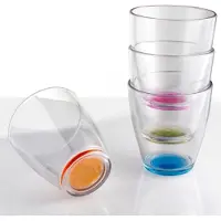 Brunner Tahiti Trinkgläser 200 ml 4 Stück transparent/bunt