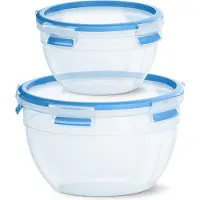 EMSA Clip&close N1011600 Airtight Container 2 Units Durchsichtig