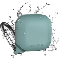 Catalyst , Wasserdichte stoßfeste Schutzhülle AirPods 4 mit Karabiner, Grün