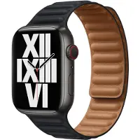 Apple Leather Link Armband für Watch | 38/40/41/42 mm - Größe S/M - Midnight Blue