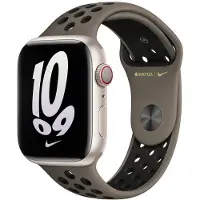 Apple Nike Sport Armband für Watch | 38/40/41/42 mm - Größe S/M/L - Olive Grey / Black