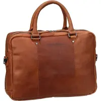The Chesterfield Brand Boston Laptoptasche 15-15.6 Zoll - Echtes Leder - Cognac