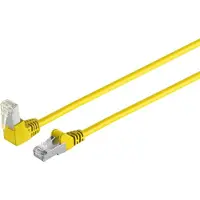 S/CONN maximum connectivity Netzwerkkabel-Patchkabel, cat 6, S/FTP, PIMF, Winkel-gerade, gelb, 20,0m (08-64092)