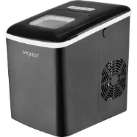 Exquisit Eiswürfelbereiter EM 6002 sw | Eiswürfelzubereitung 12kg in 24h | 1,8 L Wassertank | 120 W | schwarz