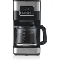 Trebs 24100, Filterkaffeemaschine, 1,5 l, Schwarz, Edelstahl