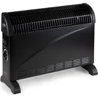 Domo DO7350CH, Elektrischer Konvektor-Raumheizer, Drinnen, Flur, Schwarz, 2000 W, 700 W