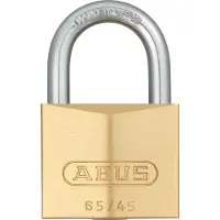 ABUS Vorhängeschloss mit Schlüssel, Messing, Bügel-Ø 7mm x 24mm