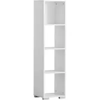 Welltime Ablageregal "Baku" Bücherregal, 36x142 cm, praktische offene Fächer, Made in Germany