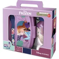 Disney Frozen Picknick-Set Fun-Tastic 400 ml Essbestecke Sandwichmaker Flasche Aluminium
