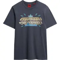 Superdry Rock Band Logo Relaxed Kurzarm-t-shirt