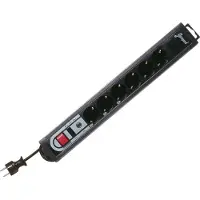 REV Überspannungsschutz 6-fach 3,0 m Supra-Guard schwarz