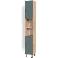 Vicco Badschrank Fynn Grün 30 x 190 cm, Model 37225