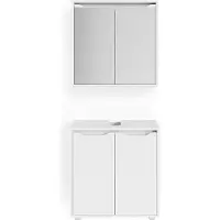 Vicco Badmöbel-Set Ruben Weiß 2 Teile, Model 36208