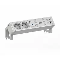 Bachmann DESK2 white 2xCEE7/3 1xUSB A/C 22W 0,2m GST18