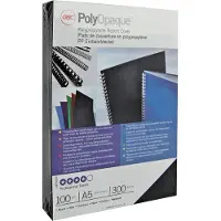 GBC Pp Polycover Blickdicht 300 Mikron Din A4 Deckblätter Zum Binden 100 Einheiten