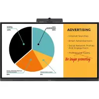 Sharp Business Monitor PN-L652B, Precision-Touch-Technologie, 65",3840 x 2160 px, HDMI/VGA/USB/LAN, 2 x 10 W, BYOD, integrierter Android-PC