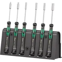 Wera 2069/6 Elektronik-Schraubendrehersatz + Rack, 6-teilig - 05118158001