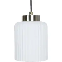 Beliani Hängelampe Schwarz / Messingfarben aus Metall Glas Modern Elegant für Esszimmer Essbereich Wohnzimmer Küche