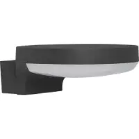 Lyora ENZI LED Wandleuchte Grau 15W IP54 Warmweiss 18x18x7cm 9936101