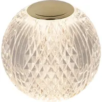 Lucide Goldene Tischlampe Cintra Wiederaufladbarer Ø 11cm - 2700K