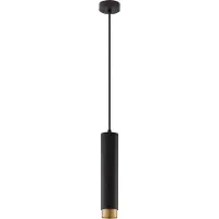 Lyora Pendelleuchte Pongo M Single 30cm schwarz mit gold