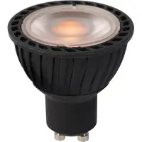 Lucide LED Leuchtmittel GU10 Reflektor - PAR16 in Schwarz 5W 350lm 2200-2700K 1er-Pack