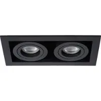 Lucide Einbaustrahler 09926/02/30 quadratisch dreh- kippbar dimmbar LED-kompatibel 20x9cm 2x50W