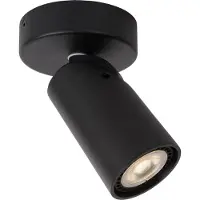 Lucide XYRUS – Deckenstrahler (Deckenleuchte) – Ø 9 cm – LED „Dim to warm“ – GU10 – 1x5 W 2200 K/3000 K – Schwarz