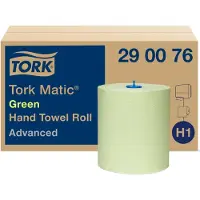 Tork Advanced Handtuchrolle 2-lagig grün 150 m x 21 cm Karton mit 6 Rollen/612 Blatt