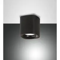 FABAS LUCE Außen-Spot Smooth GU10 95x90mm IP44 Schwarz