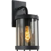 Lucide Ländliche Outdoor Wandleuchte Dimmbar IP23, 16 cm breit, 37 cm hoch
