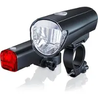 Aplic Velobeleuchtung LED Fahrradlicht Set - StVZO zugelassen - Fahrradlampe Fahrradlicht Fahrradlampenset