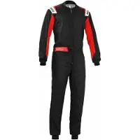 Sparco Rookie Schwarz/Rot Karting Overall - Größe S