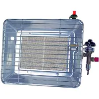 Rothenberger Mobile Infrarotheizung - - Piezo-Kohlenbecken - Propangas - Grau