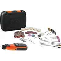 Black & Decker BCRT8IK-XJ, Schnitzerei, Schneiden, Bohren, Schleifen, Schleifen, Shaping, Sharpening, Glättend, Gebürstet, Lithium-Ion (Li-Ion), 7,2 V, Akku, 66 mm