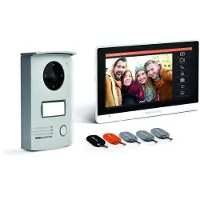 SCS SENTINEL Kabelgebundene Video-Gegensprechanlage mit Ausweisen Touchscreen 7 - VisioDoor 7+ RFID