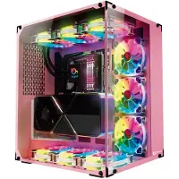 Talius Cronos Orchid, Desktop, PC, Pink, ATX, EATX, micro ATX, Metall, Gehärtetes Glas, Gaming