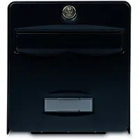 BURG-WÄCHTER Schwarze Edelstahl Briefkasten von Burg-Wachter