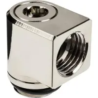 EK Water Blocks EK-Torque Micro Adapter 90 Grad G1/4 Zoll AG auf G1/4 Zoll IG - drehbar, nickel