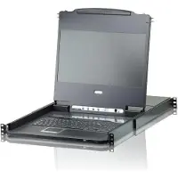 Aten CL6708MW 1U Schwarz Tastatur/Video/Maus (KVM)-Switch