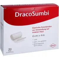 Dr. Ausbüttel & Co. GmbH Dracosumbi Fixierbinde 6 cmx4 m weiß 20 St