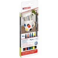 Edding - Edding 4200 Porcelain Pens 6 pcs. Basic Colors - (706790)