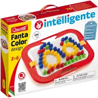 Quercetti Mosaik Spielzeug Fantacolor Design Stecktafel 100 Pins